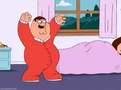 Peter Griffin wakes Lois up