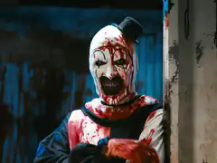 Bloody clown in top hat