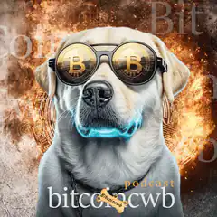 Dog with Bitcoin Sunglasses