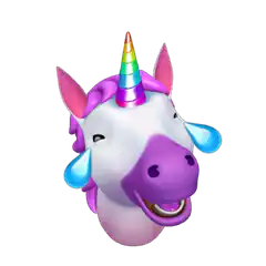 Crying Unicorn Emoji