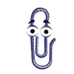 Paperclip with blinking eyes