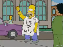 Homer Simpson The End Is Near