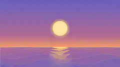 Retro synthwave sunset animation