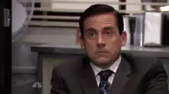 Michael Scott excited face