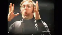 Man blowing magic dust