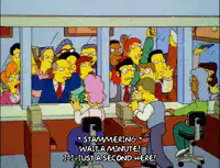 Bart Stammering Wait a Minute