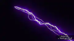 Purple lightning bolt animation