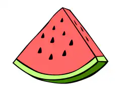 cartoon watermelon slice