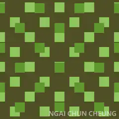 Green squares pattern animation