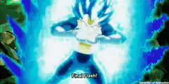 Vegeta charges Final Flash