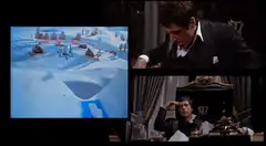 Tony Montana watching his empire fall