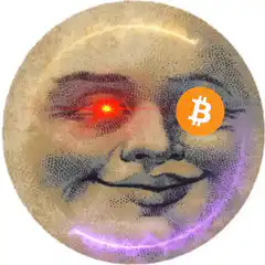 Bitcoin Moon Face Laser Eye