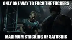 Only One Way To Fuck The Fuckers Maximum Stacking Of Satoshis