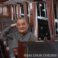 Man on train looking at space
