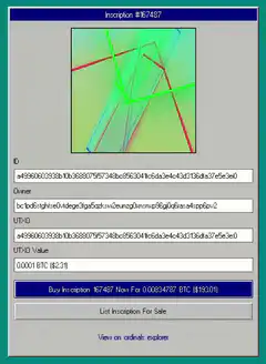 Inscription #167487 Bitcoin NFT
