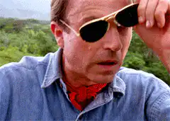 Hannibal Lecter removes sunglasses