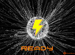 Lightning bolt zap ready