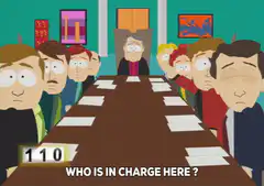 South Park boardroom pointing meme