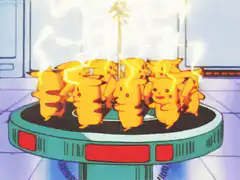Pikachu battery charging