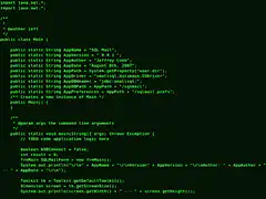 Java code scrolling on terminal