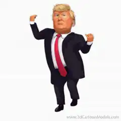 Donald Trump 3D cartoon dance
