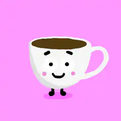 surprised coffee cup
