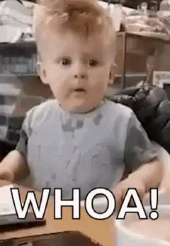 Baby saying whoa