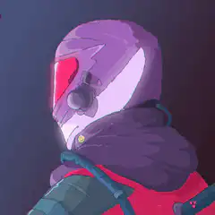 Cyberpunk character glitch effect
