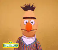 Bert Sesamstrasse head bobbing