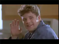 Sean Astin waves, Lorraine Bracco smiles