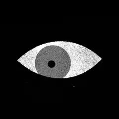 Grainy eye looking around and closing