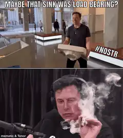 Elon Musk Maybe That Sink Was Load Bearing Nostr