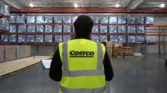 Costco employee in warehouse