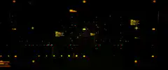 Futuristic digital interface with yellow data