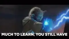 Yoda deflects lightning