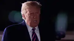 Donald Trump gesturing with hands
