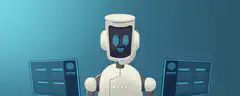 Robot typing on two keyboards