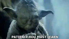 Yoda patience you must learn
