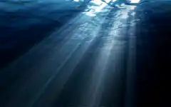 sunlight underwater rays