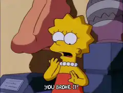 Lisa Simpson You Broke It