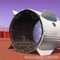 SpaceX rocket launching from tube