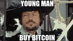 Young Man Buy Bitcoin