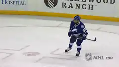 Tampa Bay Lightning player celebrates goal