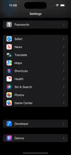 Nostr build settings and Damus app