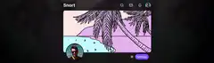 Snort app beach background