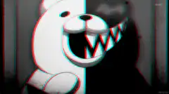 Monokuma glitching face