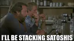 I'll be stacking satoshis