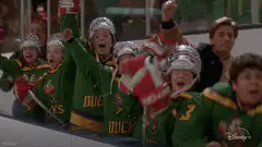 Duckworths cheering at hockey game