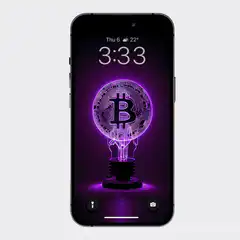 Bitcoin wallpaper animation on iPhone