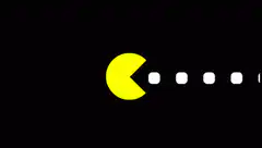 Pac-Man eating dots